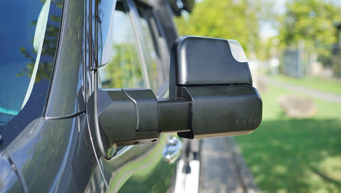 MSA 4X4’s towing mirror can be re-positioned to suit towing or non-towing. (image credit: MSA 4X4)