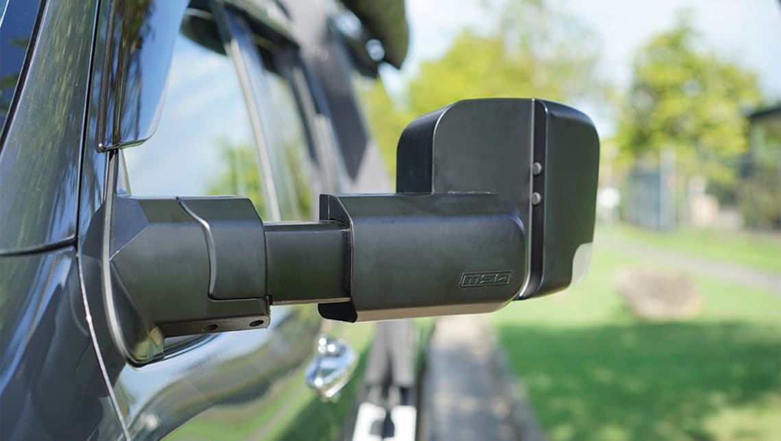 MSA 4X4’s towing mirror can be re-positioned to suit towing or non-towing. (image credit: MSA 4X4)