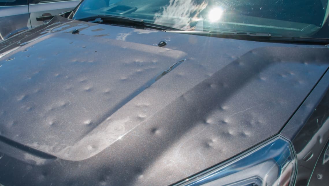 Why you should beware of buying a hail-damaged car