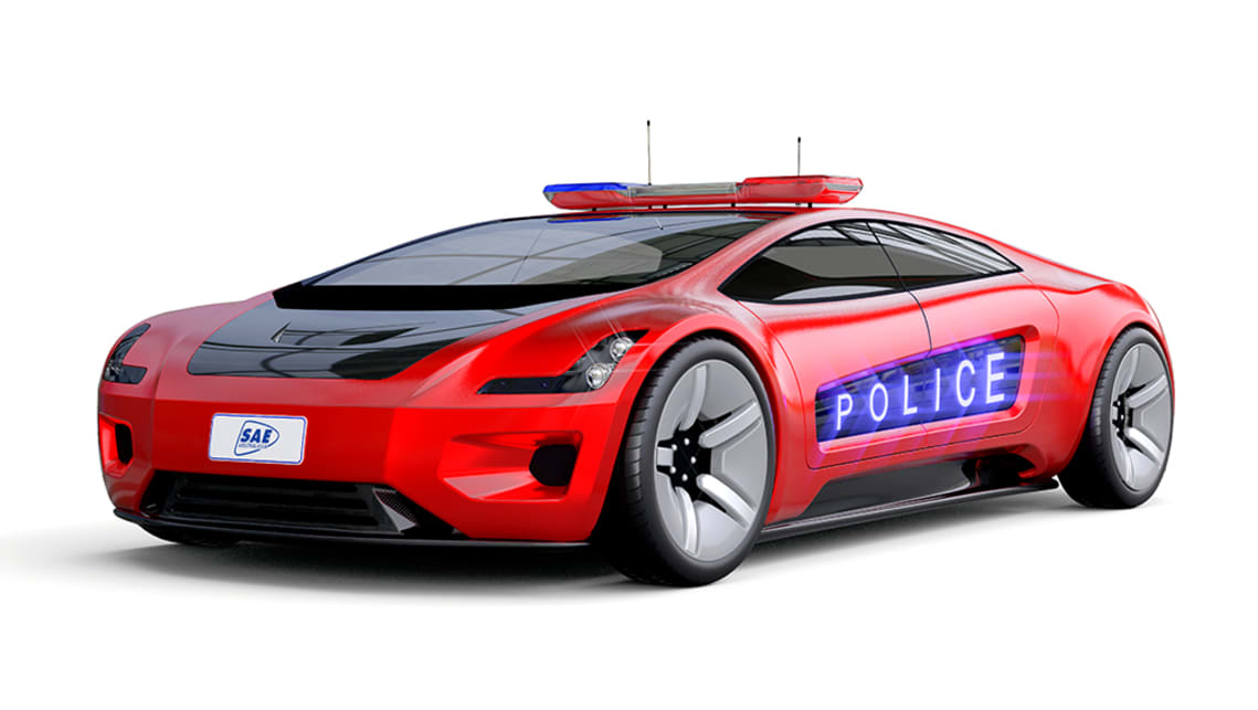 Future police cars could be electric, autonomous and made in Australia